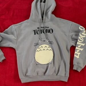 Licensed Studio Ghibli Gray Totoro Hoodie - Medium